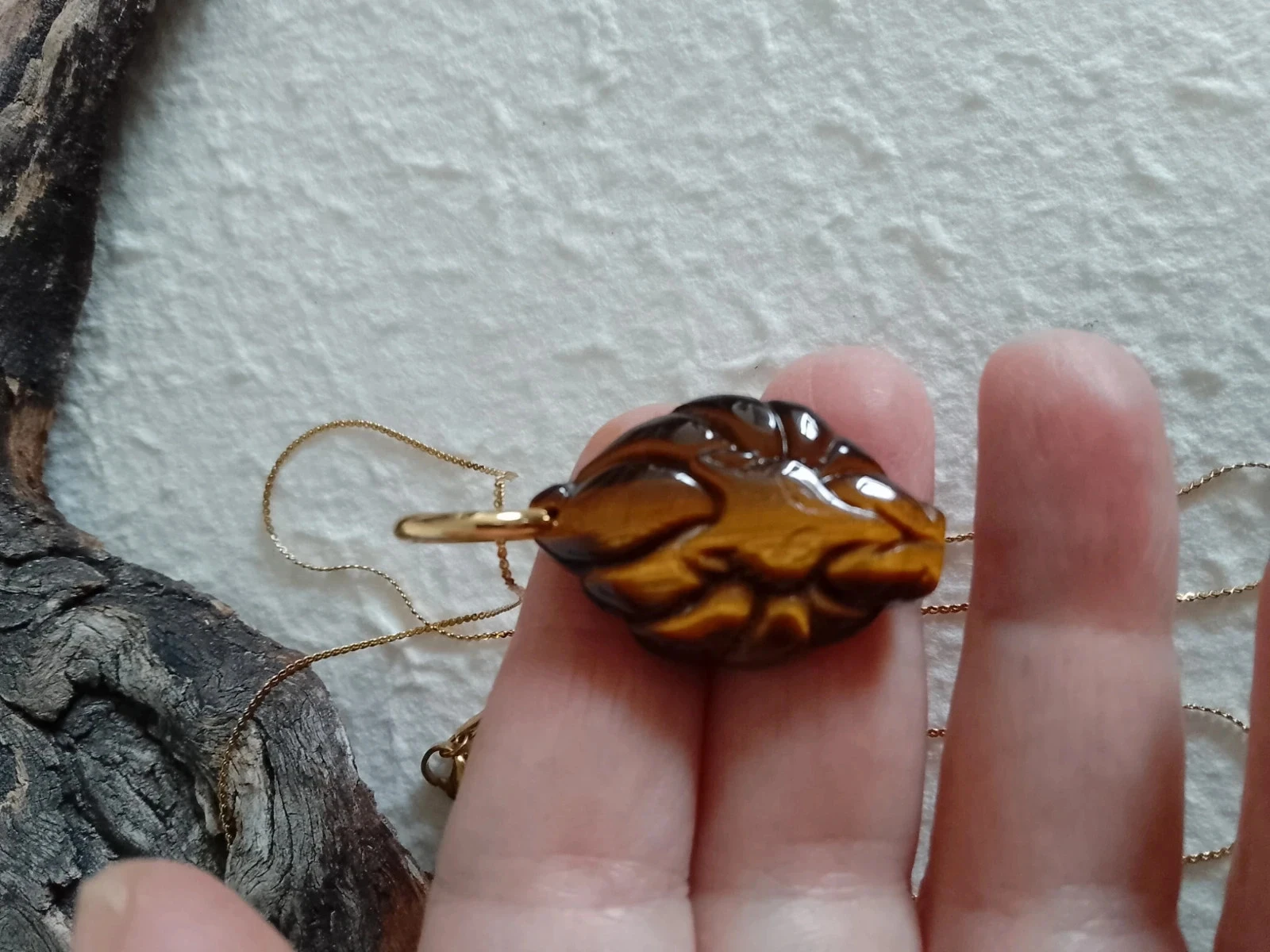 Colliers pendentif kitsune renard à neuf queues kitsune japonais en pierre naturelle – photo 3